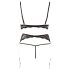 Abierta Fina - set di lingerie in pizzo con perle - L