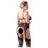 Cottelli Plus Size - Set intimo donna curvy - pizzo nero