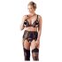 Cottelli Taglie Forti - Completo Intimo in Pizzo Nero - XXXL