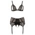 Cottelli Taglie Forti - Completo Intimo in Pizzo Nero - XXXL