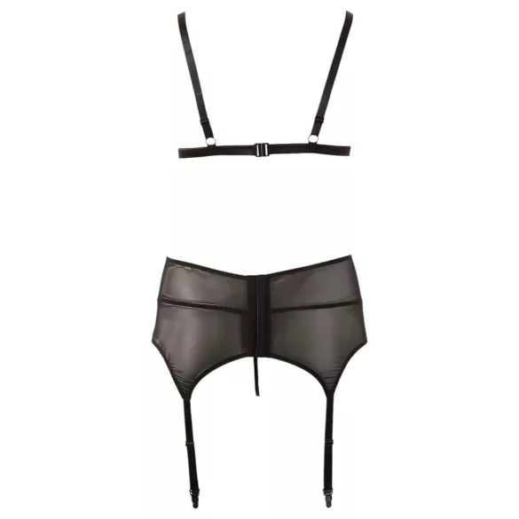 Cottelli Plus Size - Set intimo donna curvy - pizzo nero - XXXL