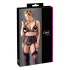 Cottelli Plus Size - Set intimo donna curvy - pizzo nero - XXXXL