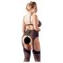 Cottelli Taglie Forti - Completo Intimo in Pizzo Nero - XXXXL
