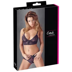 Cottelli - Set reggiseno in pizzo floreale - viola