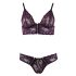 Cottelli - Set reggiseno in pizzo floreale (viola)