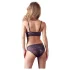 Cottelli - Set reggiseno in pizzo floreale - viola - L