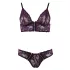 Cottelli - Set reggiseno in pizzo floreale - viola - L
