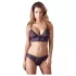 Cottelli - Set reggiseno in pizzo floreale - viola - XL