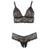 Cottelli Taglie Comode - completo reggiseno in pizzo (nero) - XXXL