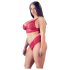 Cottelli Taglie Comode - Set reggiseno in pizzo morbido (rosso)