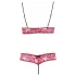 Cottelli - set reggiseno erotico in pizzo rosso - M