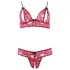 Cottelli - set reggiseno erotico in pizzo rosso - L