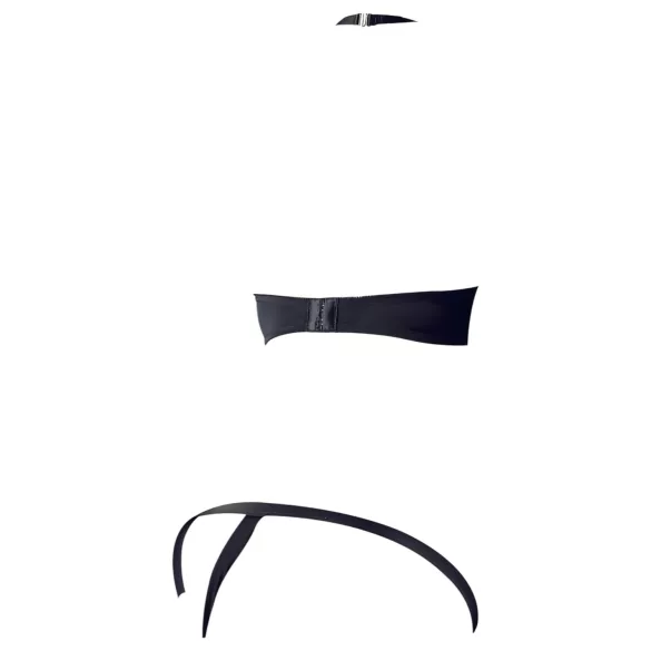 Cottelli - set reggiseno con anelli metallici - nero - 80B/M