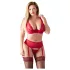 Cottelli Plus Size - set lingerie regolabile - rosso
