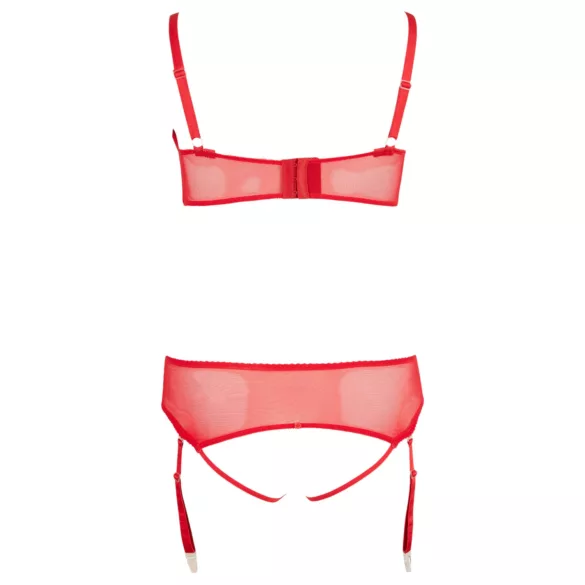 Cottelli Plus Size - set lingerie regolabile - rosso