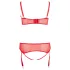 Cottelli Plus Size - set lingerie regolabile - rosso