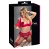 Cottelli Plus Size - set lingerie regolabile - rosso - 95E/2XL