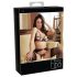 Abierta Fina - Magia di pizzo scintillante - set reggiseno (nero)