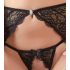 Abierta Fina - Magia di pizzo scintillante - set reggiseno (nero)