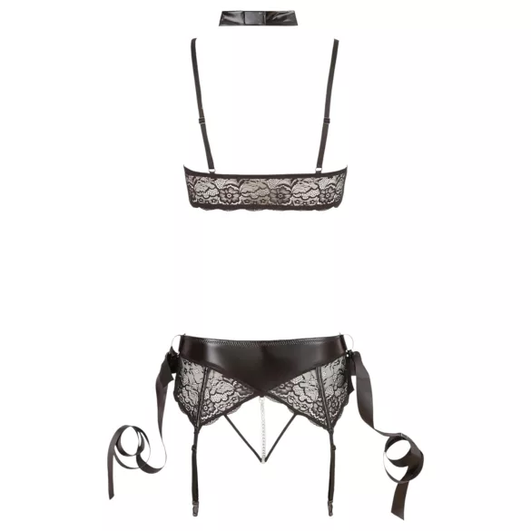 Cottelli Bondage - set lingerie pizzo 5 pezzi - L