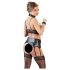 Cottelli Bondage - Intimo lucido in pizzo (set 4 pezzi) - XL