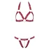 Cottelli - reggiseno aperto con anelli metallici - set rosso - M/L