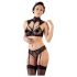 Cottelli - set reggiseno in pizzo con colletto (nero) - 75C/S