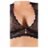 Cottelli Plus Size - set lingerie con strass e pizzo - nero - XL