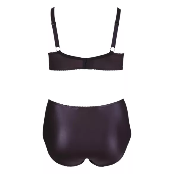 Cottelli Taglie Forti - Reggiseno e Slip con Fasce Incrociate (Nero)