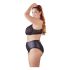 Cottelli Taglie Forti - Reggiseno e Slip con Fasce Incrociate (Nero) - 85E/L