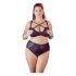 Cottelli Taglie Forti - Reggiseno e Slip con Fasce Incrociate (Nero) - 85E/L