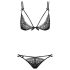 Obsessive Intensa - Set reggiseno a doppio cinturino (nero) - L/XL