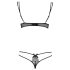 Obsessive Intensa - Set reggiseno a doppio cinturino (nero) - L/XL