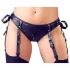 Cottelli Bondage - reggiseno aperto con manette - lucido nero - XL