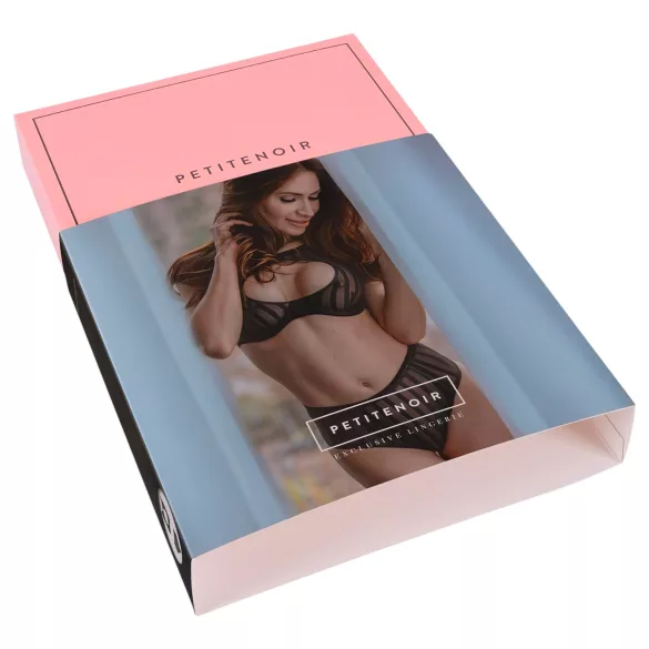 Petite Noir Exclusive - set reggiseno a righe (nero)