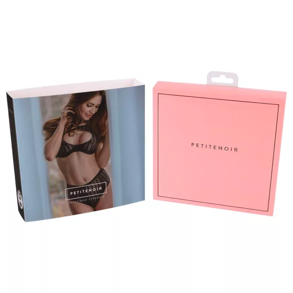 Petite Noir Exclusive - set reggiseno a righe (nero)