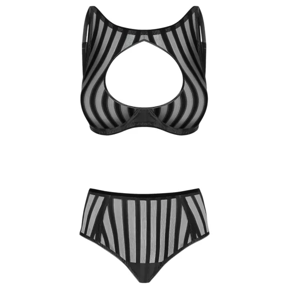 Petite Noir Exclusive - set reggiseno a righe (nero)