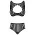 Petite Noir Exclusive - set reggiseno a righe (nero)
