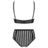 Petite Noir Exclusive - set reggiseno a righe (nero)