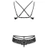 Obsessive - set lingerie pizzo rosa - nero