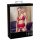 Abierta Fina - Set intimo rosso con catene scintillanti