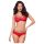 Obsessive 860-SET-3 - Set lingerie rosa lussuoso (rosso) - L/XL