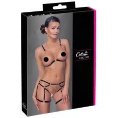   Cottelli - body harness con catene decorativo - 2 pezzi - nero