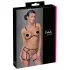 Cottelli - body harness con catene decorativo - 2 pezzi - nero