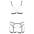 Cottelli - body harness con catene decorativo - 2 pezzi - nero