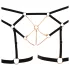 Cottelli - body harness con catene decorativo - 2 pezzi - nero