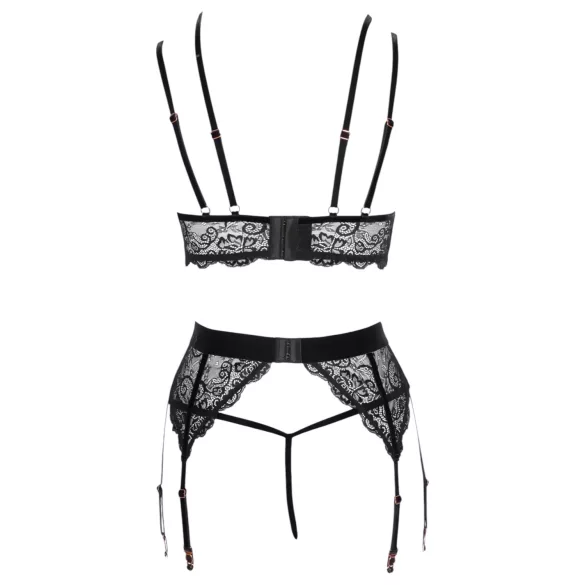 Abierta Fina - set intimo in pizzo nero