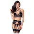Abierta Fina - set intimo in pizzo nero - L