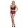Cottelli Curvies - set lingerie in pizzo floreale (nero) - 2XL