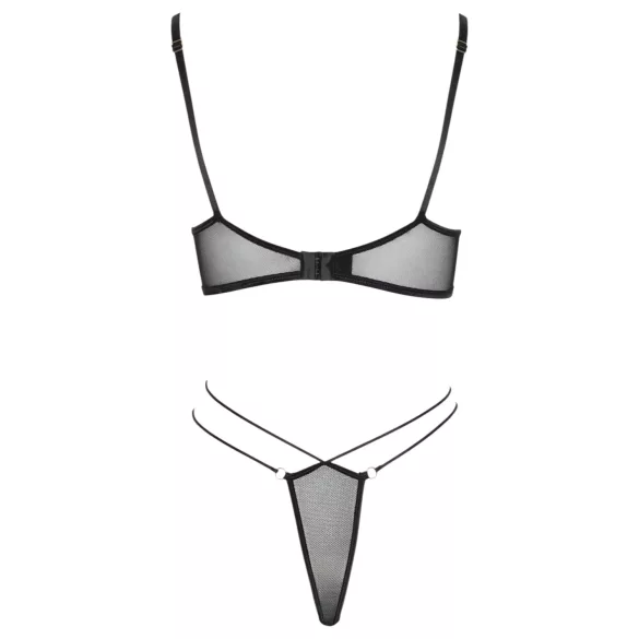 Cottelli - set reggiseno trasparente e in pizzo (nero)